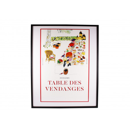 Affiche "La Table des Vendanges" - Château Phélan Ségur